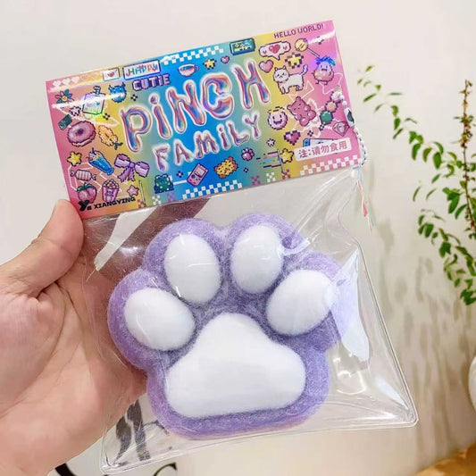 "Glitter Paw Squishy Toy – The Cutest Stress Relief for Cat Lovers!"